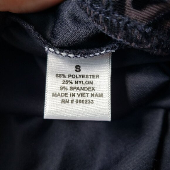 LA Hearts Purple Blue Velvet Burnout Mosaic Print Skater A Line Mini Skirt S - Picture 7 of 8